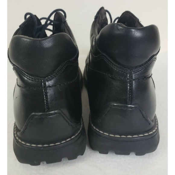 San Marina Women Men Derby Black Leather Ankle Boots Size 40 EU Size 7 US Paris main image 6